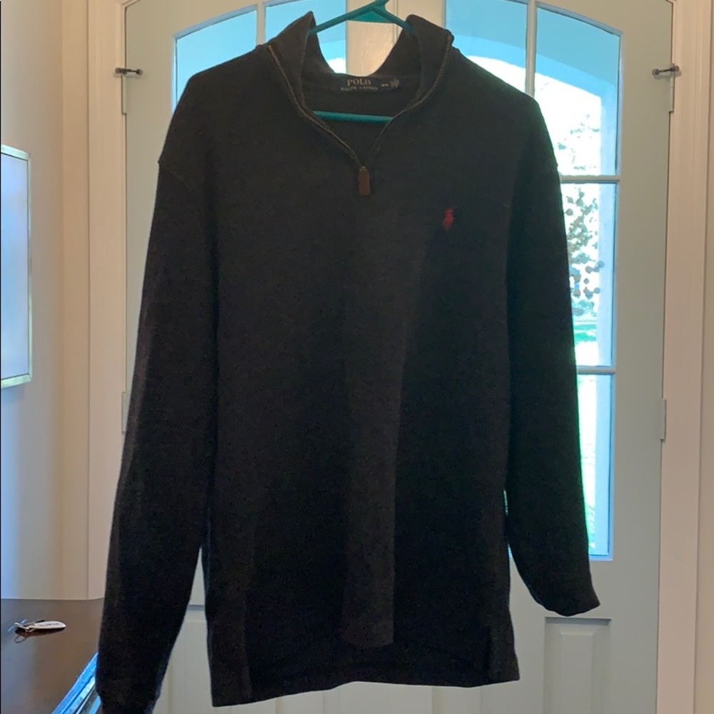 Men’s Gray Polo Half-Zip